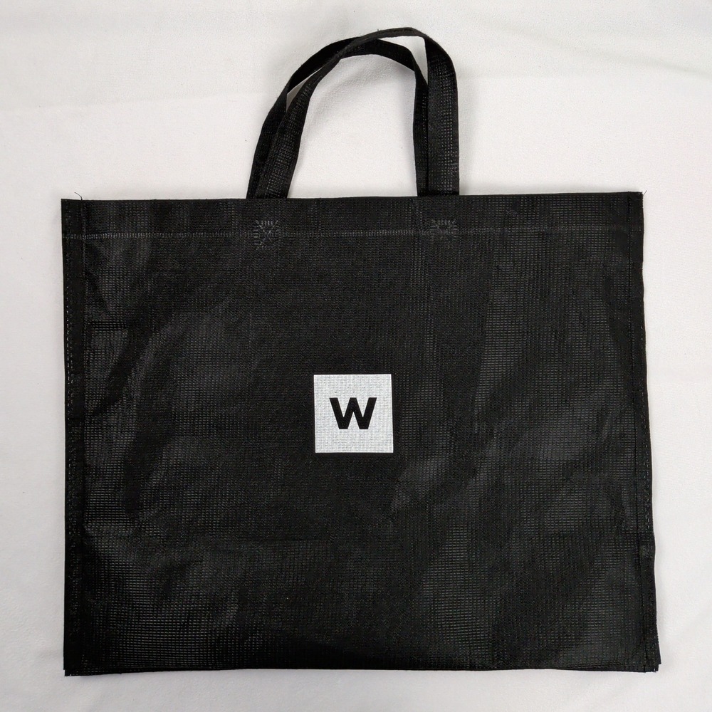 Woolworths Black Reusable Shopping Tote Bag Eco Friendly W Logo South‎ Africa